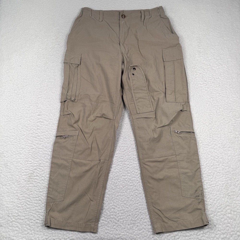 DRIFIRE Flight Suit FR Pants Men L - S Beige Cargo Pockets Flame Resistant 32x29